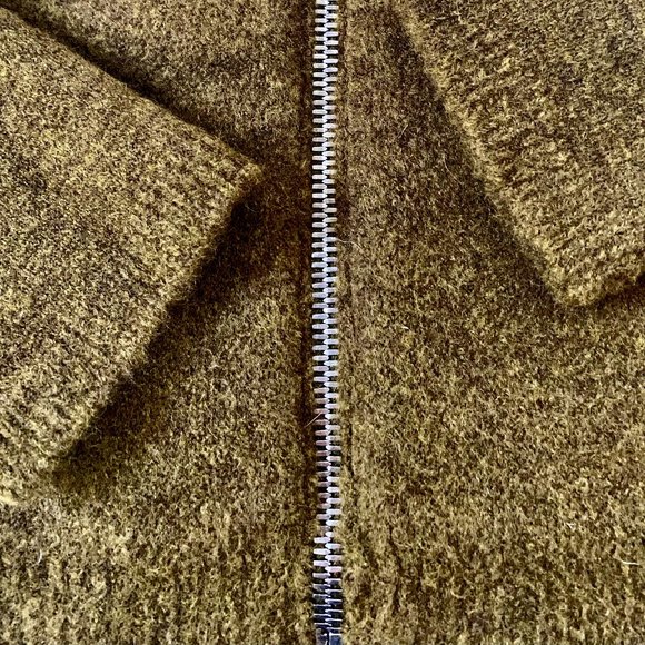 NWT RICK OWENS FW 18 Sisyphus Zip Up "Dirty Green" Hooded Sweater Wool Gorgeous - Picture 10 of 15